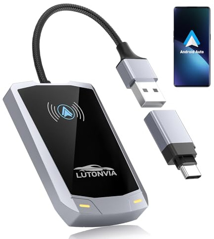 Android Auto Wireless Adapter mit NFC-2024 verbesserter Android Auto Dongle