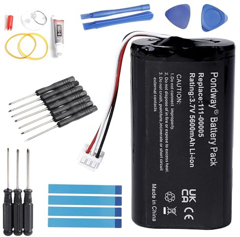 PONDWAY 5600mAh 3.7V Replacement Battery Compatible with Sonos Roam 111-00005 IP-038535-101 Bluetooth Wireless Speaker Rechargeable Li-ion Battery Pack with Repair Tool
