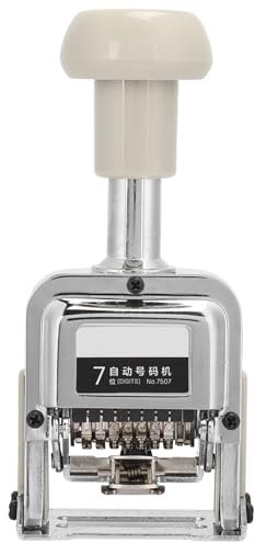 Automatische Nummeriermaschine, Selbstfärbender Nummernstempel, Automatische Nummerierungsmaschine, Metall-Nummernstempel-Set, Stempeldruck-Kits, Nummerierungsmaschine,