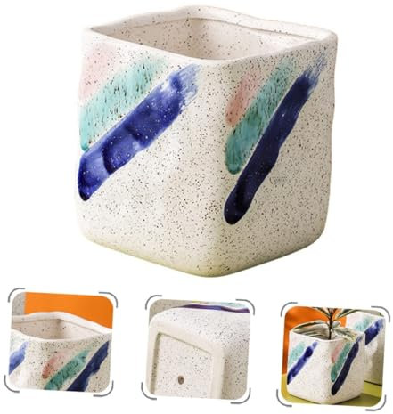 Pot De Fleurs En Céramique Pots De Table De Balcon Pots De Plantes Succulentes Pots De Plantes De Cactus Pots De Plantes Pots De Plantes D'intérieur Petits Pots De Verdure For Plantes Céramique(Set)
