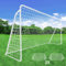 Porte da calcio, 365 x 182 cm / 240 x 150 cm, grande porta da calcio per bambini e adulti, con 2 rete per cortile, giardino, le spiagge, le scuole (Con 2 reti da calcio, 240 x 150 cm - Set di 1)
