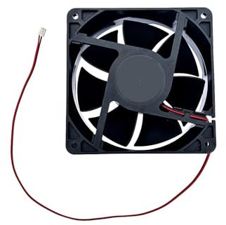 JZK 120 x 120 x 38 mm, DC 24 V, ventilador de refrigeración sin escobillas de 2 pines, 12 cm, 0,18 A, 3100 rpm, 12038 con rodamiento de bolas DC ventilador de 120 mm, para máquina de hielo, calentador