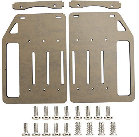 Acrylic Hard Drive Bracket Stand DIY 3.5in Hard Disk Shelf, Black HDD Cage YJ‑Y3F‑002, Supports 3 HDDs with 8cm Fan, Includes Installation Screws and Drawings
