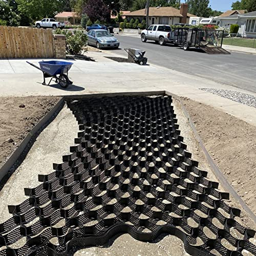 Geogrid Straßenrand, Auffahrt, durchlässige Pflastersteine, Geogitter, Innenhöfe, Park, Untergrad, Arbeitskies, Stabilisator, Bodenschutzmatten, Stabilisator, Auffahrt, Bodengitter