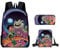 Axolotl Boys Elio Backpack Shoulder Bag Pencil Case 3PCS Set Kids Elio 3D Movie Casual Daypacks-The Best Gift for Fans (C07,3pcs)