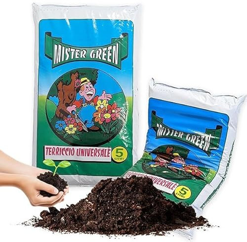 Sicignano | Terriccio Universale, Substrato di Coltivazione Misto - per Piante Verdi da Appartamento Balcone Giardino, per Vegetali in Vaso o Piena Terra - Coltivazione, Giardinaggio (1, 5 Litri)