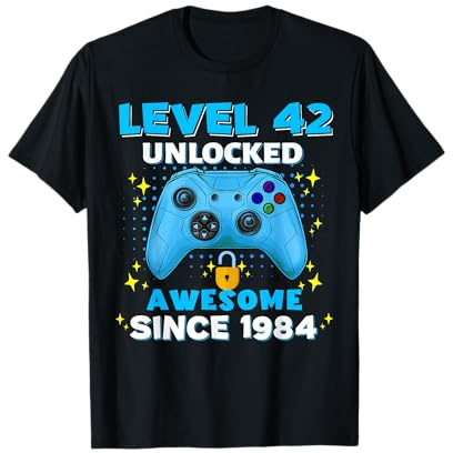 42nd Birthday T-Shirt for Men 42 Years Birthday Gifts T-Shirt