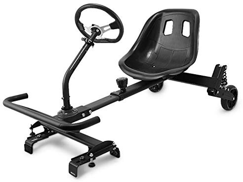 Hover Go Karts Cart Verstellbarer Hoverkart Hoverboard Sitz Self Balancing Scooter Zubehör Kompatibel mit 16,5 cm 20,3 cm und 25,4 cm Segway, Umbauset, Geschenk für Kinder, Schwarz