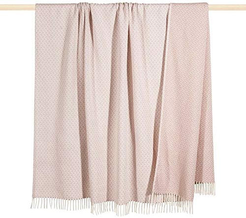 unbekannt pad Concept Madison Decke Wohndecke Sommer-Plaid Dusty pink rosa 150 x 200 cm