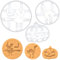 Bakerlogy 3-teiliges Halloween Ausstechform-Set (Kürbis, Hexe, Katze), 3D gedruckt, Spülmaschinenfest, für 5mm Teigdicke, 3 Teile