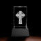 Kaltner Präsente Stimmungslicht - Das perfekte Geschenk: LED Kerze / 3D Kristall Glasblock/Kelten Kreuz, Wikinger Deko, Wolfszahn, Keltisches Kreuz, Keltischer Knoten, Viking