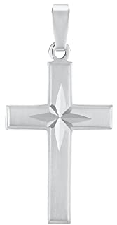 Amor Motivanhänger 925 Sterling Silber Unisex Damen Herren Anhänger, 3 cm, Silber, Kreuz, Kommt in Schmuck Geschenk Box, 9961993