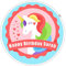 7.5 Unicorn Personalised Edible Icing Birthday/Any/Your Message Cake Topper