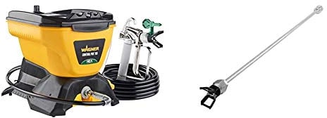 WAGNER Airless Farbsprühsystem Control 150 M für Wandfarben, 110 bar, Behältervolumen 5500 ml, Schlauch 7,5 m & Control Pro HEA Düsenverlängerung für WAGNER Airless Farbsprühsysteme Control Pro, 60cm