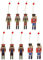 Veemoon 9 Pcs Casse-Noisette Soldat Décorations,Casse-Noisette Ornement Marionnette De Soldat pour Arbre De Noël,Décorations De Noël