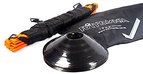 Futtymania Agility Performance Set - 12 Rung Ladder, Marker Cones - Boost Speed, Agility, Fitness - Ideal Training Equipment for Kids, Youth, Adults in Football, Rugby, Tennis, Basketball