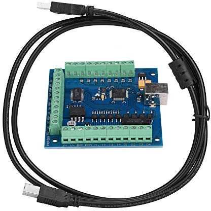 Motion Card, 4 Achsen USB CNC Motion Controller Karte Breakout Board, 100 KHz, 100 KHz Motion Controller Karte, für CNC-Gravur, Servomotor, Schrittmotor
