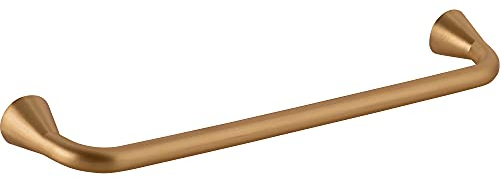 Gedotec Design Möbelgriff Gold gebürstet Schrankgriff 160 mm Türgriff aus Metall | BELLA | moderner Schubladengriff für die Küche, Schänke, Kommoden | 1 Stück - Bogengriff mit Befestigungsmaterial