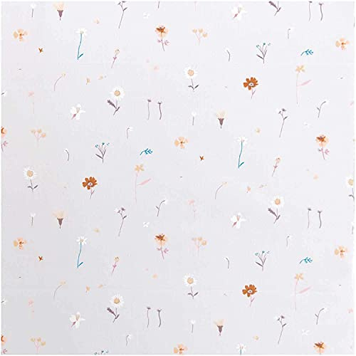 Rico Design | Stoffabschnitt | Druckstoff | Streublumen Hellgrau | 50x140cm