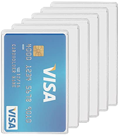 Medicare - Custodia protettiva impermeabile per carte di credito, patente di identità e carte di sicurezza sociale, confezione da 6