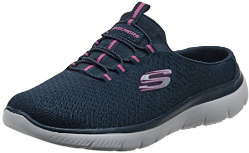 Skechers Summits – Swift Step Baskets mules pour femme, bleu marine/rose vif, pointure 42, Bleu marine, rose vif, 39.5 EU