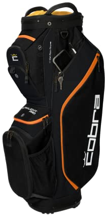 Cobra Golf 2022 Ultralight Pro Cartbag (Schwarz-Gold Fusion, Einheitsgröße)