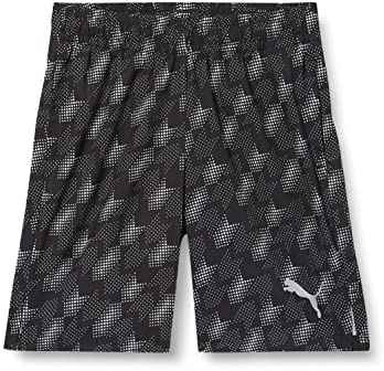 PUMA Jungen Active Sports Woven AOP Shorts B Gewebte Schwarz, 164