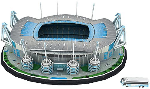 Football Stadium Model 3D Puzzles: DIY 3D Soccer Field Jigsaw Building Kit for Adults and Kid Home Bedroom Office Decoration (119pcs)