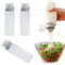 medaheky 3 Pcs Refillable Condiment 5 Hole Container with Lid Seasoning Bottles Dispensers Porous Condiment Squeeze Bottle for Ketchup Mayonnaise Mustard Hot Sauce Oil (6oz)