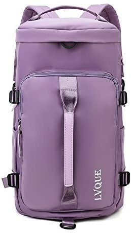 FANDARE Reisetaschen Fitnessstudio-Rucksack Handgepäck Duffel Tasche Sporttasche Übernachtung Tote Handtasche Damen Herren Weekender Tasche Schwimmtasche Trainingstasche mit Schuhfach