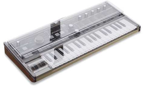 Decksaver LE Cover for Korg Microkorg & Microkorg S - Super-Durable Polycarbonate Protective lid in Smoked Clear Colour, Made in The UK