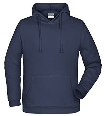 James & Nicholson Herren Basic Kapuzensweat - Klassischer Hoody mit Kängurutasche