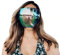 Mrisata Face Shield Sunglasses Sun Visor Physical Facial UV Protection for Outdoors Sports Driving, Full Face Cover Visor Glasses Face Cover UV400 Protective Glasses (True green)