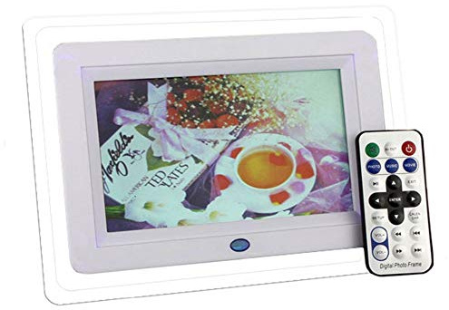 Digitaler Fotorahmen 7 Zoll HD Elektronisches Fotoalbum Digitaler Bilderrahmen Ultradünner tragbarer LED-LCD-Bildschirm Elektronisches Fotoalbum für Hochzeiten Digitales Geschenk für Foto-Video-Show