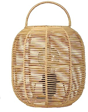 Pauleen 48300 Tischleuchte Boho Glow E27 max. 20W Beige, Weiß Metall, Rattan Nachttischleuchte
