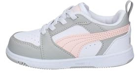 PUMA Rebound V6 Lo AC Inf, Scarpe da Ginnastica, Bianco Frosty Pink Ash, 27 EU