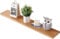 Gieanoo Schweberegal Holz, Wandregal Eiche 70cm Regalbrett Eiche Wandboard Gewürzregal Regalbrett für Badezimmer, Schlafzimmer, Wohnzimmer, Küche, Office, Waschküche,Natürlich