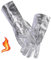 Guanti resistenti alle alte temperature in foglio di alluminio, guanti protettivi personali resistenti alle alte temperature, ignifughi, guanti da lavoro di sicurezza per metallurgia/saldatura/forno