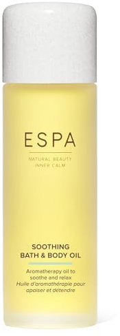 ESPA | Soothing Bath and Body Oil | 100ml | Myrrh, Rose Geranium & Frankincense | Magnesium, Ashwagandha, Essential Oils | Supports Skin's Natural Barrier