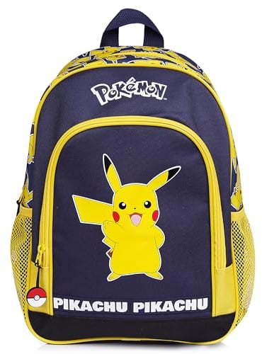 Pokemon - Rucksack Kinder - Schulranzen - Rucksack für Jungen - Schulranzen - Pikachu Tasche - Schulbedarf - Einschulung - Geschenk