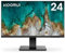 KOORUI 24 Zoll Monitor, Full HD IPS-Panel Bildschirm, 75Hz, 5ms (Eye-Care, 1920x1080, HDMI, VGA VESA 75 x75) Schwarz