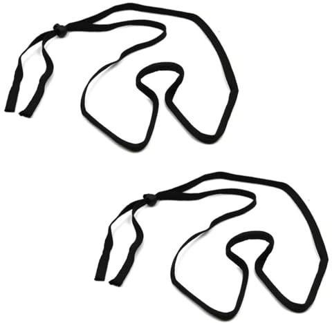 CCeCCe 2 Pack Neck Microphone Holder Hands Free Wireless MIC Stand Stay with Adjustable Necklace Strings for Musician Magician Performance Teacher Classroom Singer Stage Magic Tricks