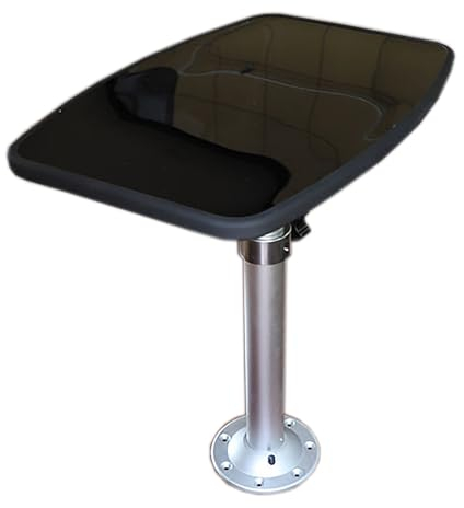 YLLSMGS Wohnmobil Tisch Wohnmobil-Esstisch Wohnwagen, Tischbein Tisch, Abnehmbar für Wohnmobile und Reisemobile(Black)