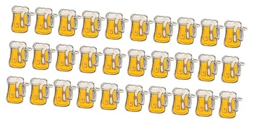 SOIMISS 30 Pièces Broche À Paillettes En Verre De Bière Broches De Dessin Animé Pour Les Femmes Épinglette De Tasse De Bière Épingles De Broche De Dessin Animé Adorable Broche Clignotante