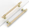 Coinkoly 10 Pack Gold Cabinet Pulls 160MM Hole Centers Kitchen Cabinet Handles Knurled Drawer Pulls Kitchen Cupboard Handles UK0002