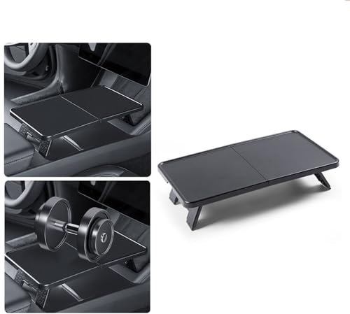 NCOUUOCN Kompatibel mit Tesla Model 3 Model Y Lebensmitteltablett Schreibtisch für Laptop Faltbarer Speiseteller, Auto-Tablett Tisch für Essen Reisen Mehrzweck-Tablett Zubehör