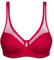 DIM Femme avec Armatures Generous Coton Bio X1 Bra, Rouge Cerise, 95D EU