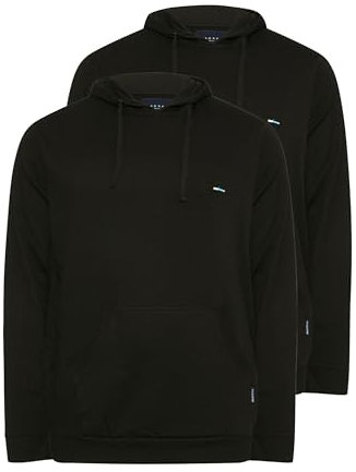 BadRhino Big & Tall 2 Pack Core Hoodies - Men's - Plus Size Curve Black