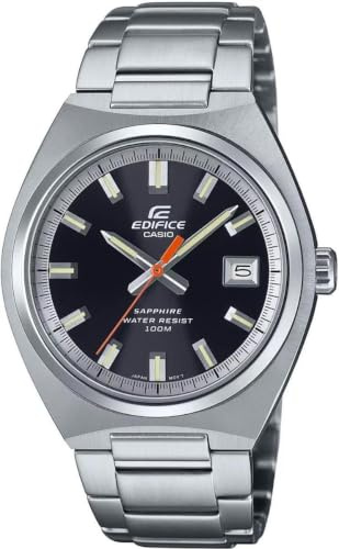 Casio Herren Analog-Digital Uhr mit Edelstahl Armband EFB-109D-1AVDF