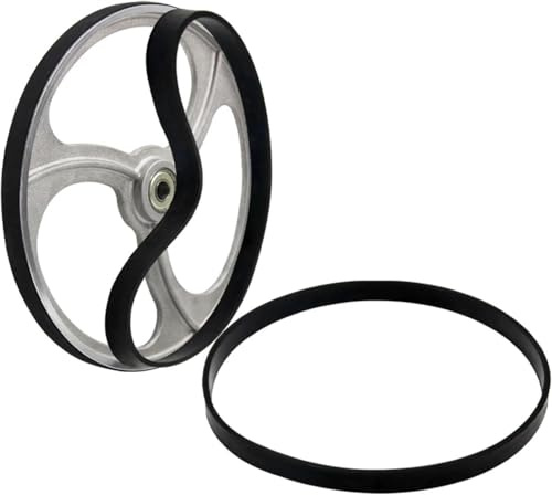2 Stück Bandsägen Gummiband, Säge Scrollrad Gummiringe, Antriebsriemen Gummi Synchronriemen,Rutschfester Holzbearbeitung Zubehör für Bandsägen für 14 Zoll (9 Inch)